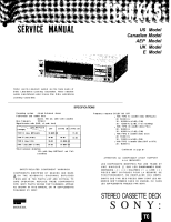 Sony TC-FX45 - Service Manual